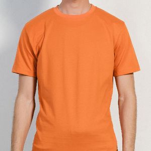 Custom Wholesale O-Neck Collar 100% Cotton Solid <b>Mens</b> T-Shirts Knitted Oversized <b>Short</b> Sleeve Letter OEM ODM Manufacturer - Product Image 4