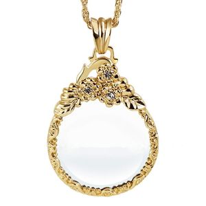 Loupe de poche en laiton avec longue chaîne, lentille de haute qualité pour la lecture, l'inspection de bijoux, les pièces de monnaie, les timbres, les outils d'artisanat - Product Image 4