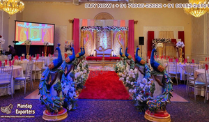 Estatua de elefante de boda indio para exteriores, estatua de elefante de boda india de FRP, Gujrati - Product Image 2