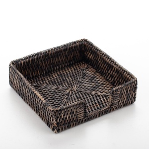 Vietnam producer wholesale hand-made rattan napkin holder basket sets for party tables decoration - Product Image 6