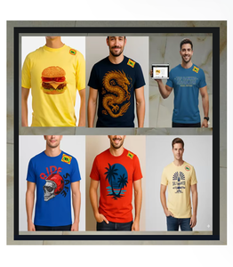 Camisetas de Hombre al por Mayor, Personalizadas, 100% Algodón, Tejidas, Impresas con Serigrafía, de Alta Calidad, Ecológicas y de Secado Rápido - Product Image 1
