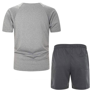 Men's Summer 2 Pieces Short t Shirt <b>Set</b> Summer Wear Comfortable Blank T-shirt Shorts Men <b>Twin</b> <b>Sets</b> for Sale OEM service - Product Image 2