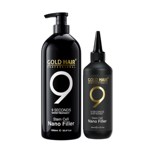 Huile capillaire concentrée Gold Hair Professional pour la réparation des cheveux, sans silicone, formule 9 secondes, restauration des cheveux, cheveux brillants - Product Image 1