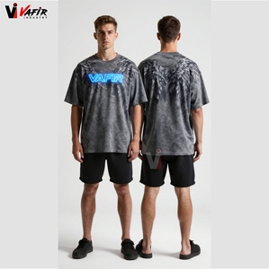 เสื้อยืดเจอร์ซีย์ฮิปฮอปผู้ชายไซส์ใหญ่ ผ้าฝ้าย 100% ระบายอากาศได้ดี พิมพ์ลายตามสั่ง - Product Image 5