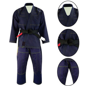 Uniforme de Judo Azul para Niños, 100% Algodón, Ropa de Artes Marciales Resistente, Corte Regular, Kit Infantil con Cinturón Negro - Product Image 6