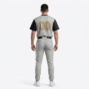 Nuevo Diseño de Uniforme de Béisbol, Estilo Moderno, Uniforme de Béisbol de Color Sólido de Primera Calidad, Absorbente de Humedad, Cierre de Botones - Product Image 2