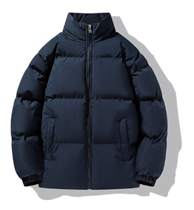 New Arrival 2026 Winter Wear Plus Size Men's Fashionable <b>Work</b> Bubble <b>Jacket</b> <b>Canvas</b> Stand Collar Quick Dry Custom Logo Design OEM - Product Image 2