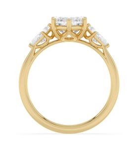 แหวนหมั้นเพชรทรงมาร์คีส์ 10K โรสโกลด์ ดีไซน์หรูหรา น้ำหนักรวม 3.37 กะรัต - Product Image 6