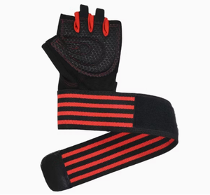Gants de musculation Hardihood International personnalisés avec logo, respirants, demi-doigts, en polyester, pour entraînement en salle de sport unisexe - Product Image 4