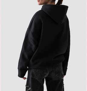 Sweat à capuche unisexe en molleton de coton épais pour l'hiver avec impression numérique de logo personnalisé, coupe moderne, style streetwear - Product Image 2