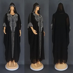 Moda Reversible abierto Abaya venta al por mayor dos lados usan mujeres musulmanas vestido de talla grande ropa islámica Dubai modesto Abaya - Product Image 5