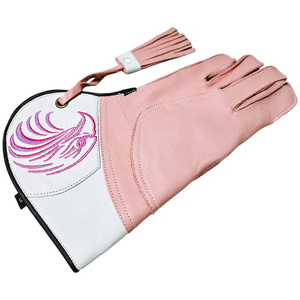 Gants de chasse aux oiseaux imperméables de qualité supérieure en daim, double épaisseur, pour la fauconnerie, avec doublure en peau de veau et poignet contrastant, pour la capture d'animaux (faucon, hibou, etc.) - Product Image 6