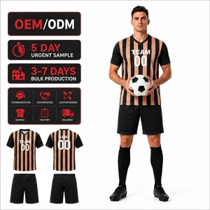 ชุดแข่งฟุตบอลแบบกำหนดเองสำหรับทีมแข่งขัน ขายส่ง OEM ODM MOQ ต่ำ ตัวอย่างรวดเร็ว จัดส่งไว - Product Image 1