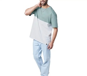 T-shirts pour hommes 100% coton, sur mesure, logo personnalisé, blanc uni, coupe ample, motifs imprimés, vente en gros - Product Image 2