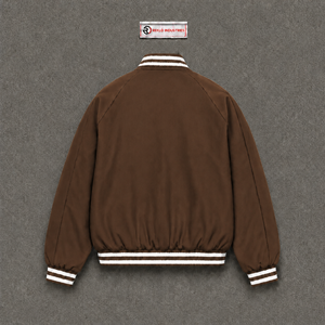 NEW Quality <b>Brown</b> <b>Wool</b> Varsity Jacket With Custom Logo Streetwear Winter Top Brand Fashion Style And Comfortable Design On Sales - Product Image 6