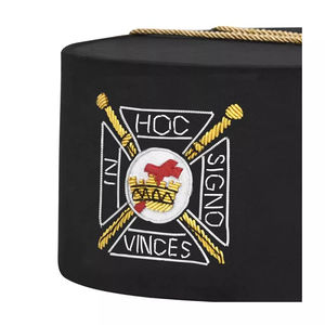 Gorra Masónica de la Alta Calidad con Corona del Arco Real, Gorra Triple Tau del Capítulo del Arco Real, Gorra de Miembro Masón del Arco Real, Sombrero de Corona Ceremonial - Product Image 6