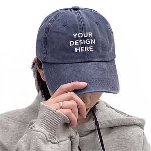 Wholesale Cheap Custom Men Women High Quality 6 Panel Cotton Embroidery Logo Baseball Cap,Hip Hop <b>Dad</b> <b>Hat</b> - Product Image 1