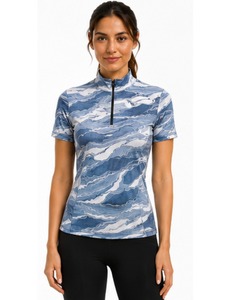 Chemises d'équitation respirantes en coton sublimé 2025 à manches longues, couche de base haute performance personnalisable pour femmes équestres - Product Image 4