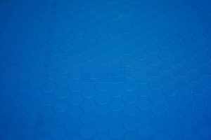 Blue <b>rubber</b> <b>sheet</b> roll partially unrolled isolated on white background for industrial flooring insulation protection - Product Image 3