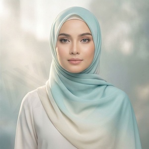Women Solid Color Polyester <b>Hijab</b> <b>Jersey</b> Fabric Skin-Friendly Daily Wear Middle East Ethnic Scarf Shawl - Product Image 6