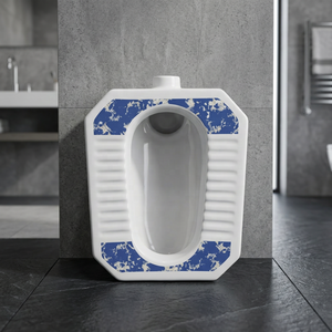 WC Cuvette Asymétrique Orissa en Céramique Imprimée Verte Vistaar Designer pour le Marché d'Exportation - Product Image 4