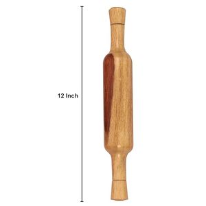 Premium Handmade Wooden Rolling Pin for Baking – Eco-Friendly Solid Wood Dough Roller with Comfortable Handles for Kitchen Use - Product Image 4