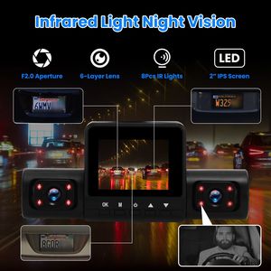 Dash Cam a 4 Canali con Visione a 360 Gradi, FHD 1080P Anteriore e 480P Posteriore, Visione Notturna IR Sinistra e Destra con Registrazione in Loop - Product Image 5