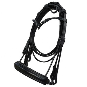Weymouth หนังนิ่มทนทานบังเหียนคู่ผลิตภัณฑ์ม้าระดับพรีเมี่ยม - Product Image 1
