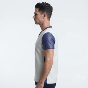 <b>Men</b> Short Sleeve Leather T <b>Shirts</b> <b>Men's</b> V-Neck Leather T-<b>Shirt</b> <b>Men</b> Leather T <b>Shirt</b> Streetwear <b>Men</b> Leather T <b>Shirt</b> Wholesale - Product Image 3