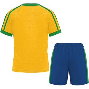 Wholesale Kids Football Jersey Set Custom Soccer Uniform Breathable Training Kit For <b>Boys</b> And Girls - Product Image 2