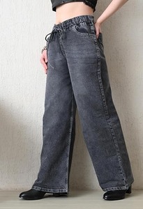 Jeans en denim pour femmes, bleu foncé, bleu clair, bleu marine, noir, blanc, gris, anthracite - Coupe ajustée, style vintage, lavable, résistant à la décoloration - Product Image 4