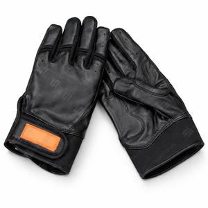 Guantes de Béisbol de Entrenamiento SAAR INDUSTRIES, Personalizados de Fábrica, de Cuero Negro, con Puño Corto, Cómodos, Duraderos y Transpirables - Product Image 2