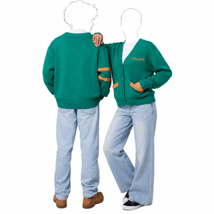 Logos personnalisés sur des pulls à col en V de haute qualité pour les universités FAMU, logos tricotés sur des cardigans - Product Image 3