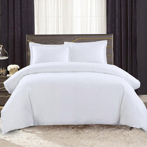Ensemble de draps en coton tissé pour hôtel et maison, 100% coton, satin imprimé, couleur personnalisée, 200TC, ensemble de literie toutes saisons - Product Image 3