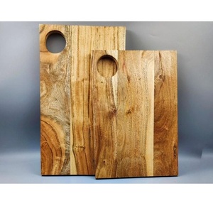 Planche à découper en bois, design 2026, pour la viande, le fromage, les charcuteries, avec poignée, forme rectangulaire - Product Image 6