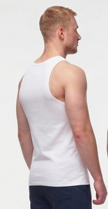 Vente en gros de vêtements de sport pour hommes, t-shirt sans manches à col rond, t-shirt de yoga et de fitness de haute qualité pour hommes, polyester et coton, t-shirt de sport pour hommes - Product Image 5