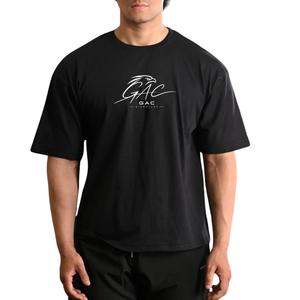 Camiseta Negra para Hombre con Estampado Gráfico Liberty, Cuello Redondo, Manga Corta, Estilo Casual Urbano, Diseño en la Espalda, Venta al Por Mayor de Ropa de Moda - Product Image 1