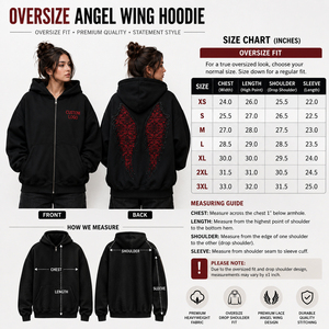 Sudadera con capucha y cremallera personalizada con alas de ángel, estilo gótico bordado, de forro polar oversize, unisex, ropa urbana, OEM, ODM, marca privada - Product Image 6