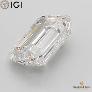 Diamante Cultivado en Laboratorio con Certificación IGI, Corte Esmeralda, 3.00 Quilates, Claridad VVS1, Color E, para Anillo de Aniversario - Product Image 5