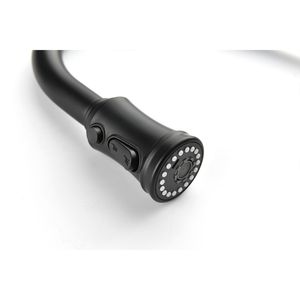 Rubinetto da cucina monocomando in acciaio inox con doccetta estraibile ad arco alto - Product Image 5