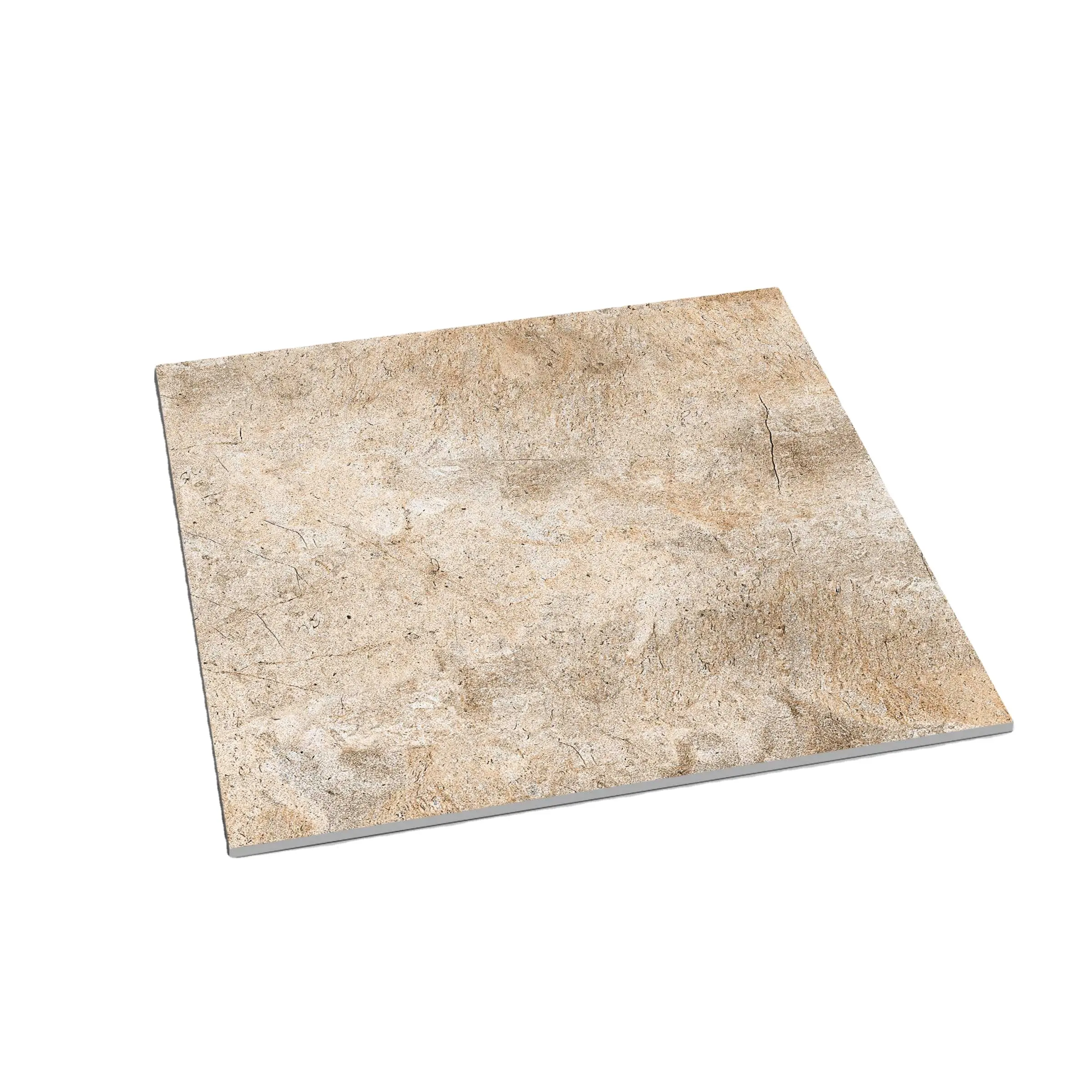 Matte finish non slip skytouch ceramic matt tile beige brown wooden design wood effect spanish porcelain tile