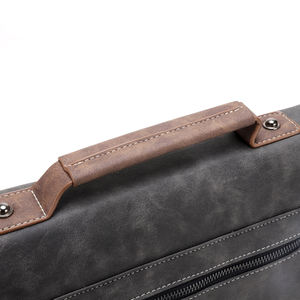 Bolsa de Cuero al por Mayor de Moda, Personalizada, Impermeable, con Múltiples Bolsillos, OEM, para Portátil - Product Image 3