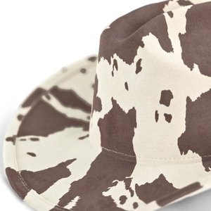 Sombrero Fedora de Vaquero Clásico de Cuero Personalizado con Logotipo Personalizado, Sombrero Unisex para Adultos para Actividades al Aire Libre - Product Image 4