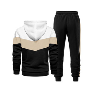 New Arrival Men Streetwear Sweat Suit Set Oversized Fleece Hoodie And <b>Jogger</b> Wholesale Supplier - Product Image 3