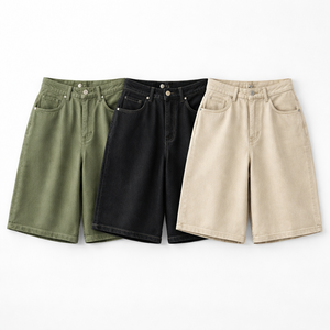 Shorts de Mezclilla Largos y Holgados al por Mayor para Mujer - Opciones Personalizadas de Proveedor Directo de Fábrica - Product Image 5