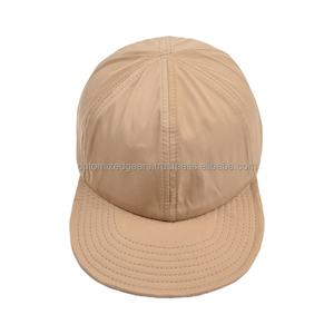 Adjustable <b>Flat</b> Brim Baseball <b>Cap</b> <b>Men</b> Sun Protection Solid Color Snapback Hats - Product Image 2