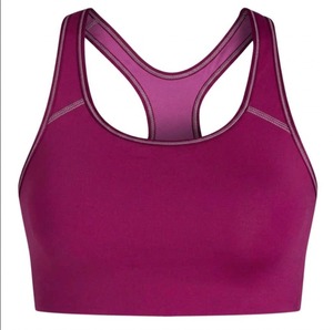 Soutien-gorge de yoga Ostriya International pour femme, maintien élevé, dos à bretelles, sans coutures, vêtement de sport, anti-bactérien, Spandex/Polyester - Product Image 3