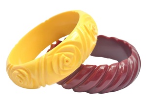 Newly Design Leaf Carved Resin <b>Bangle</b> colors Leaf and flower Resin <b>Bangle</b> Stylish Premium Quality for woman - Product Image 5