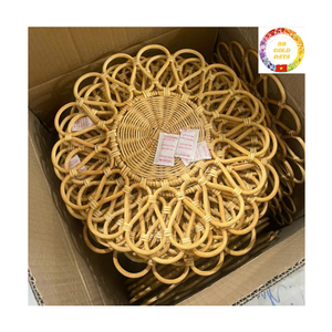 Rattan Placemat | Boho Style Handwoven | Eco Charger <b>Plate</b> | Tableware | OEM Vietnam - Product Image 3