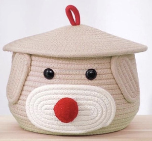 Modern Cotton <b>Storage</b> Basket-<b>Collapsible</b> Space-Saving Washable Durable Sustainable Large Capacity - Product Image 3